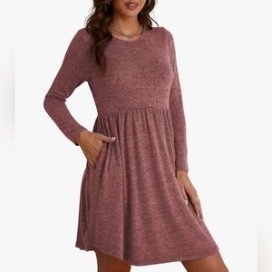 Jar of Love Women's Casual Long Sleeve Dress with Pockets NWOT